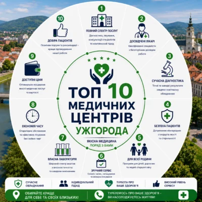ТОП 10 медичних центрів Ужгорода: рейтинг, відгуки та як обрати